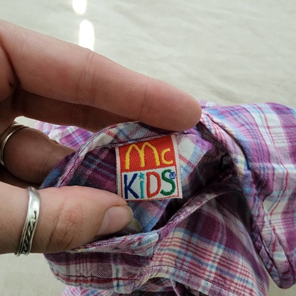 Vintage McKids Plaid Floral Embroidered Dress 24 months - Picture 9 of 10